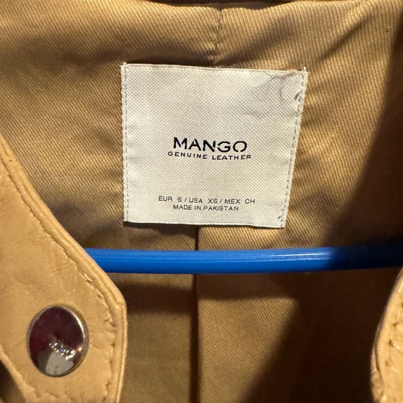 Like New Mango Genuine Leather Biker Jacket - Picture 5 of 7